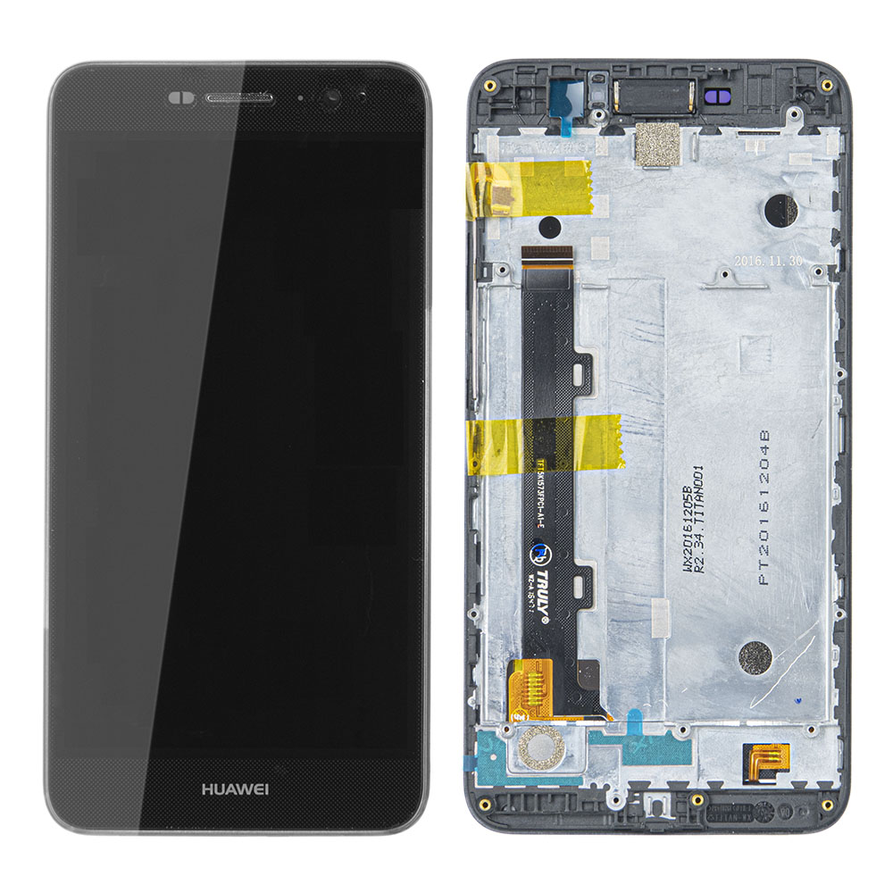 WYŚWIETLACZ LCD DO HUAWEI Y6 PRO 4G Z RAMKĄ CZARNY 97070MDX ORYGINAŁ SERVICE PACK