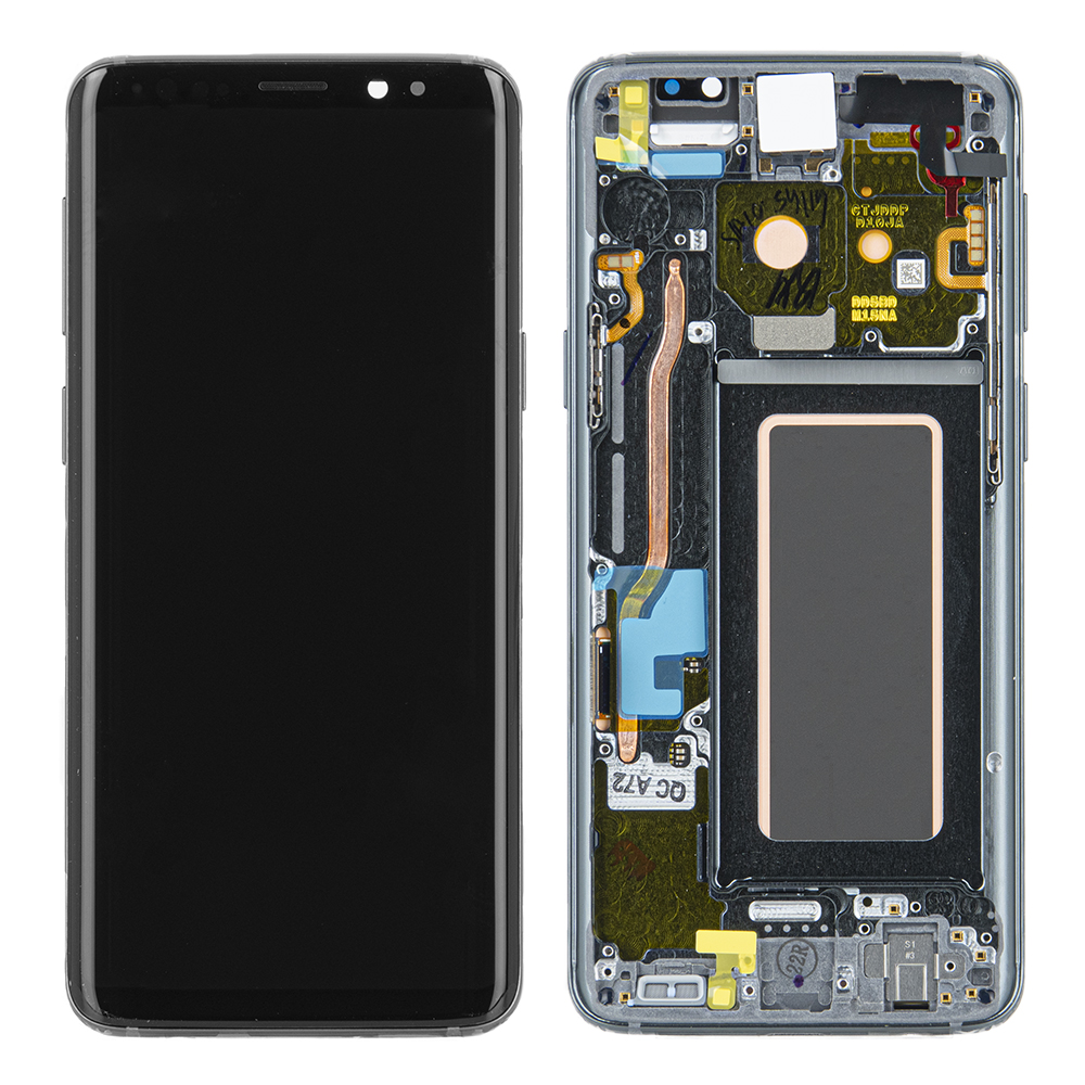 WYŚWIETLACZ LCD DO SAMSUNG G960 GALAXY S9 SZARY Z RAMKĄ GH97-21697C GH97-21724C GH97-21696C ORYGINAŁ SERVICE PACK