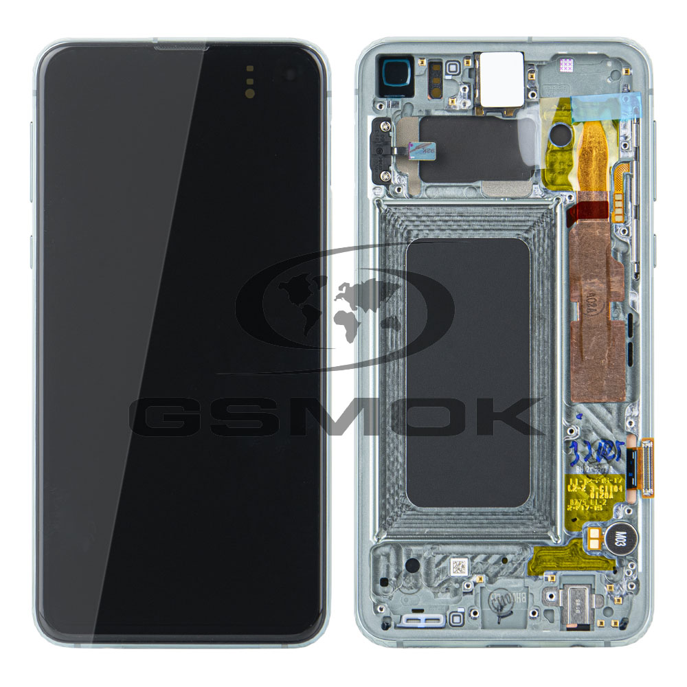 WYŚWIETLACZ LCD DO SAMSUNG G970 GALAXY S10E ZIELONY Z RAMKĄ GH82-18836E GH82-18852E GH82-18859E ORYGINAŁ SERVICE PACK
