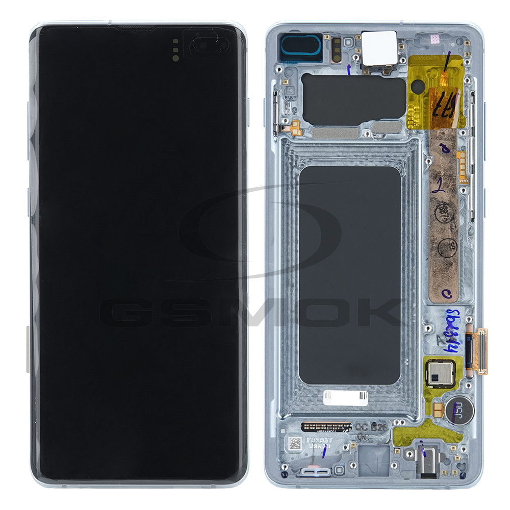 WYŚWIETLACZ LCD DO SAMSUNG G975 GALAXY S10 PLUS NIEBIESKI Z RAMKĄ GH82-18849C GH82-18834C GH82-18853C GH82-18857C ORYGINAŁ SERVICE PACK