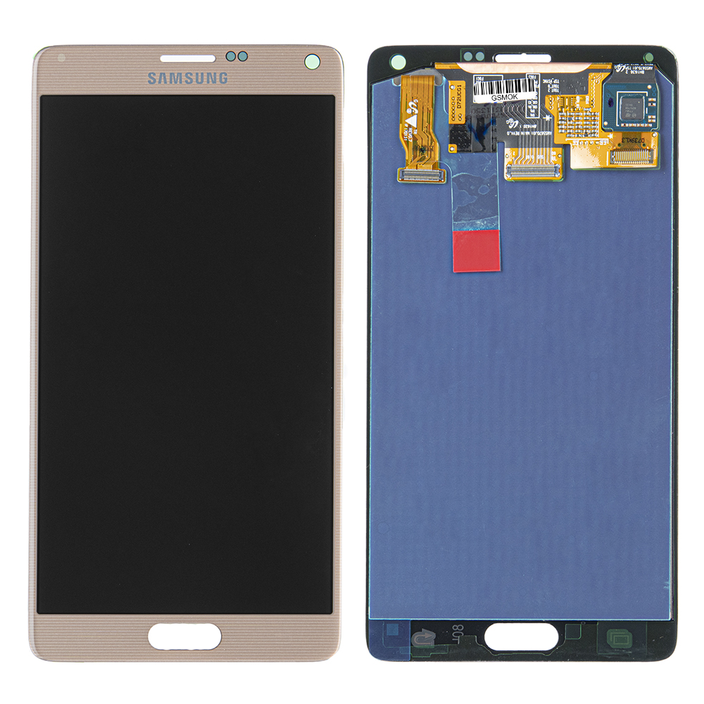 WYŚWIETLACZ LCD DO SAMSUNG N910 GALAXY NOTE 4 ZŁOTY GH97-16565C ORYGINAŁ SERVICE PACK