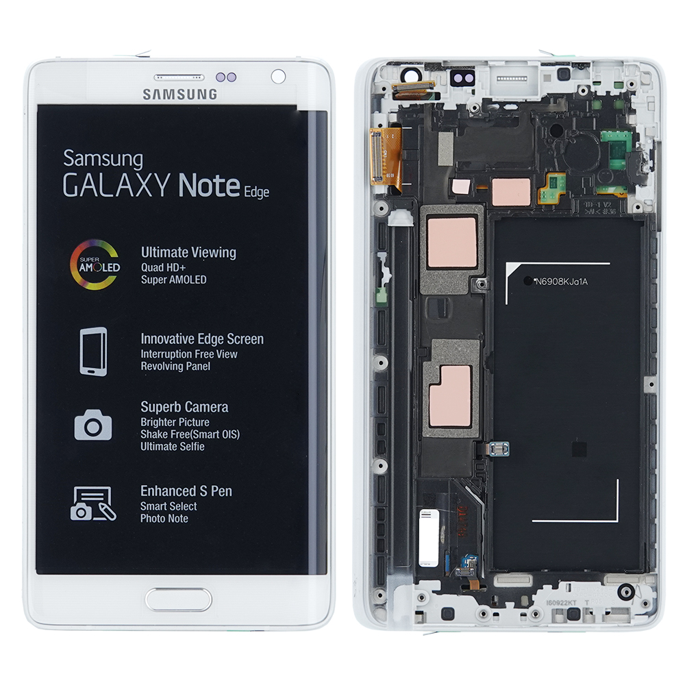 WYŚWIETLACZ LCD DO SAMSUNG N915 GALAXY NOTE EDGE BIAŁY GH97-16636B ORYGINAŁ SERVICE PACK