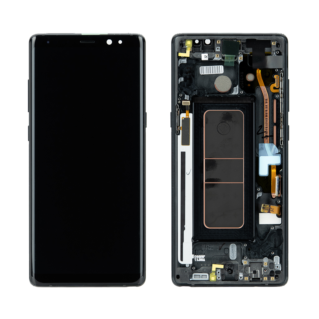 WYŚWIETLACZ LCD DO SAMSUNG N950 GALAXY NOTE 8 CZARNY Z RAMKĄ GH97-21070A GH97-21065A GH97-21066A GH97-21108A GH82-17223A GH82-15102A ORYGINAŁ SERVICE PACK