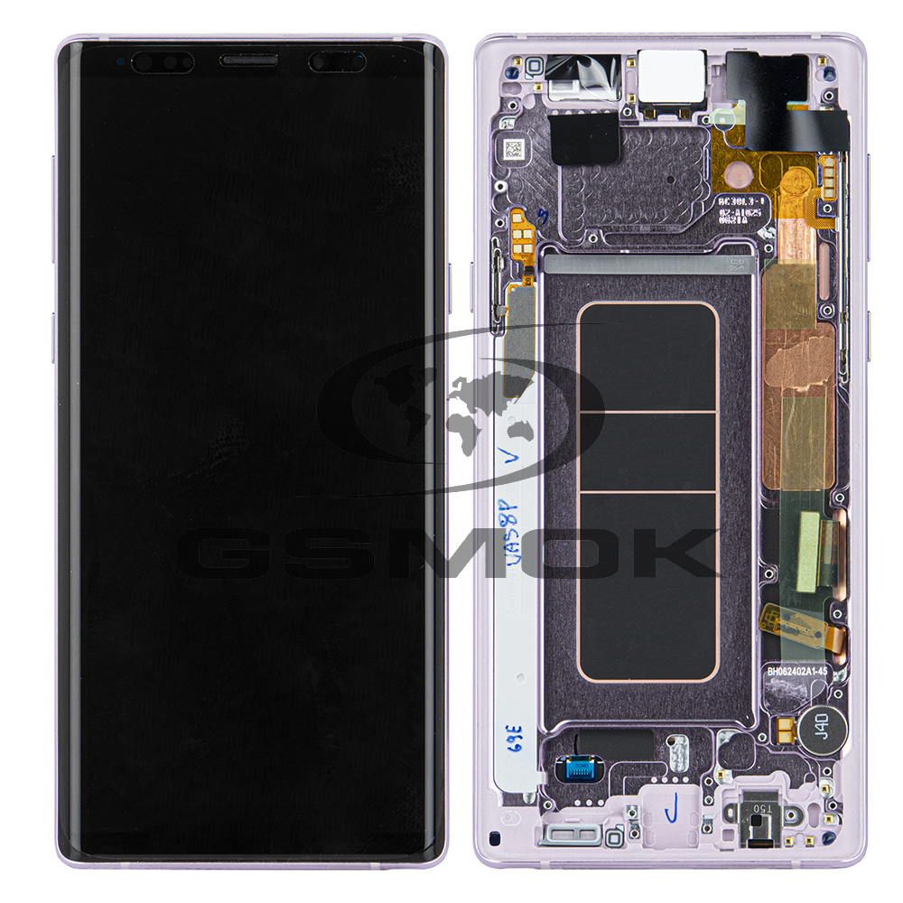 WYŚWIETLACZ LCD DO SAMSUNG N960 GALAXY NOTE 9 FIOLET Z RAMKĄ GH97-22269E GH97-22270E GH82-23737E GH97-22272E ORYGINAŁ SERVICE PACK