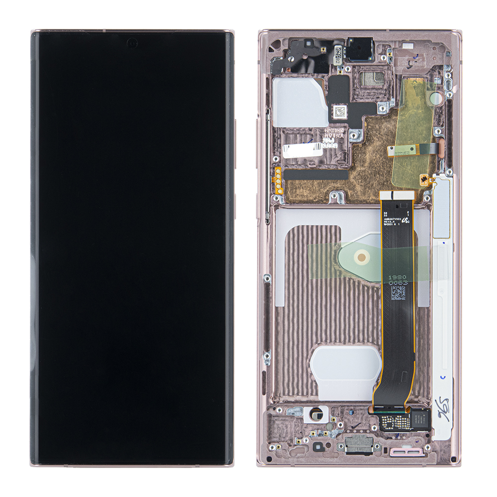 WYŚWIETLACZ LCD DO SAMSUNG N986 GALAXY NOTE 20 ULTRA 5G BRĄZ Z RAMKĄ GH82-23622D GH82-23511D GH82-23596D GH82-23597D GH82-23621D ORYGINAŁ SERVICE PACK
