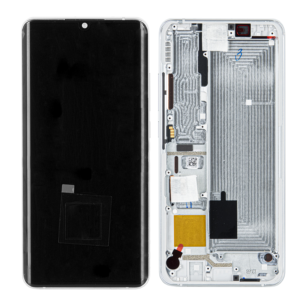 WYŚWIETLACZ LCD DO XIAOMI MI NOTE 10 Z RAMKĄ BIAŁY 56000200F400 ORYGINAŁ SERVICE PACK