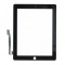 PANEL DOTYKOWY IPAD 3 (1403, A1416, A1430) / IPAD 4 (A1458, A1459, A1460) CZARNY Z TAŚMĄ KLEJĄCĄ