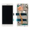 WYŚWIETLACZ LCD + PANEL DOTYKOWY KOMPLET LENOVO K6 NOTE BIAŁY Z RAMKĄ [TFT]