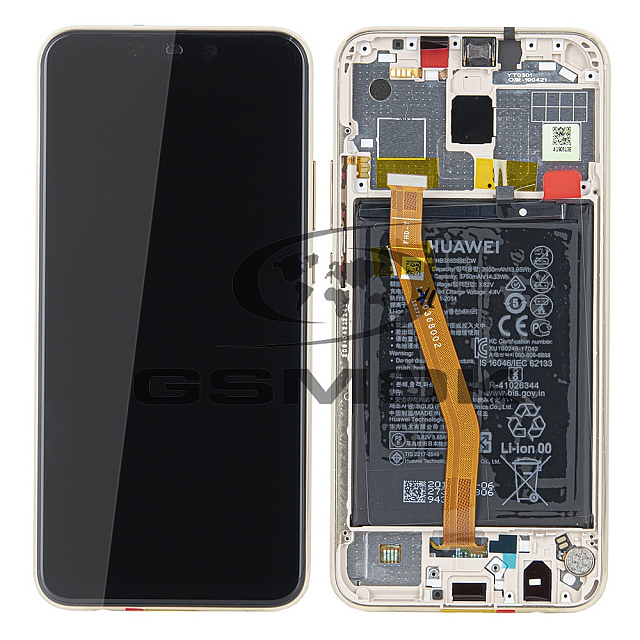 Zdjęcie 1 - WYŚWIETLACZ LCD DO HUAWEI MATE 20 LITE Z RAMKĄ I BATERIĄ ZŁOTY 02352DKN 02352GTV ORYGINAŁ SERVICE PACK Zdjęcie 1 - WYŚWIETLACZ LCD DO HUAWEI MATE 20 LITE Z RAMKĄ I BATERIĄ ZŁOTY 02352DKN 02352GTV ORYGINAŁ SERVICE PACK