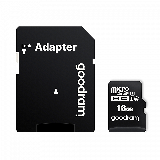 Zdjęcie 2 - KARTA PAMIĘCI GOODRAM MICRO SD 16GB Z ADAPTEREM 10 CLASS UHS I M1AA-0160R12 Zdjęcie 2 - KARTA PAMIĘCI GOODRAM MICRO SD 16GB Z ADAPTEREM 10 CLASS UHS I M1AA-0160R12