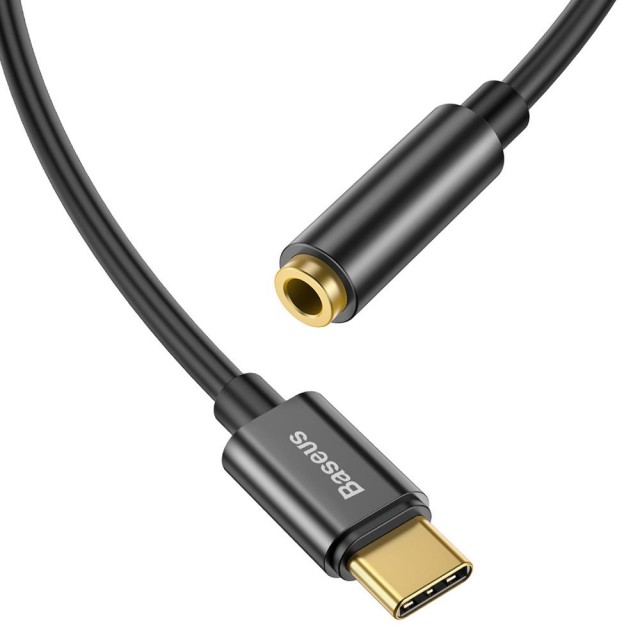 Zdjęcie 6 - ADAPTER AUDIO USB-C DO MINIJACK 3.5MM BASEUS L54 CATL54-01 CZARNY Zdjęcie 6 - ADAPTER AUDIO USB-C DO MINIJACK 3.5MM BASEUS L54 CATL54-01 CZARNY