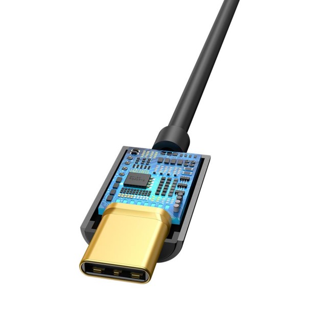 Zdjęcie 4 - ADAPTER AUDIO USB-C DO MINIJACK 3.5MM BASEUS L54 CATL54-01 CZARNY Zdjęcie 4 - ADAPTER AUDIO USB-C DO MINIJACK 3.5MM BASEUS L54 CATL54-01 CZARNY