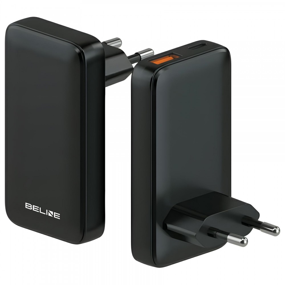 Zdjęcie 4 - ŁADOWARKA SIECIOWA BELINE USB USB-C 65W PD 3.0 QC 3.0 CZARNA Zdjęcie 4 - ŁADOWARKA SIECIOWA BELINE USB USB-C 65W PD 3.0 QC 3.0 CZARNA