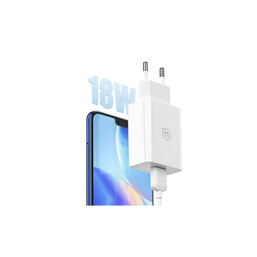 Zdjęcie 4 - ŁADOWARKA SIECIOWA USAMS SC SERIES USB + KABEL USB-C 18W FAST CHARGING 1M BIAŁY Zdjęcie 4 - ŁADOWARKA SIECIOWA USAMS SC SERIES USB + KABEL USB-C 18W FAST CHARGING 1M BIAŁY