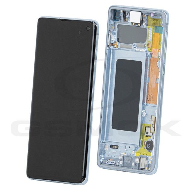 Zdjęcie 3 - WYŚWIETLACZ LCD DO SAMSUNG G973 GALAXY S10 NIEBIESKI Z RAMKĄ GH82-18850C GH82-18835C GH82-18860C ORYGINAŁ SERVICE PACK Zdjęcie 3 - WYŚWIETLACZ LCD DO SAMSUNG G973 GALAXY S10 NIEBIESKI Z RAMKĄ GH82-18850C GH82-18835C GH82-18860C ORYGINAŁ SERVICE PACK